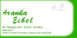 aranka eibel business card